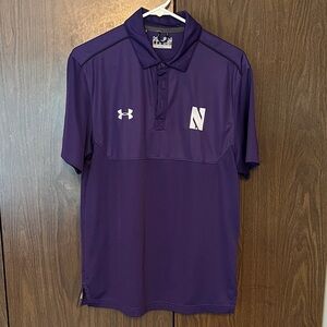 Northwestern University Under Armour Men's Purple Polo Shirt